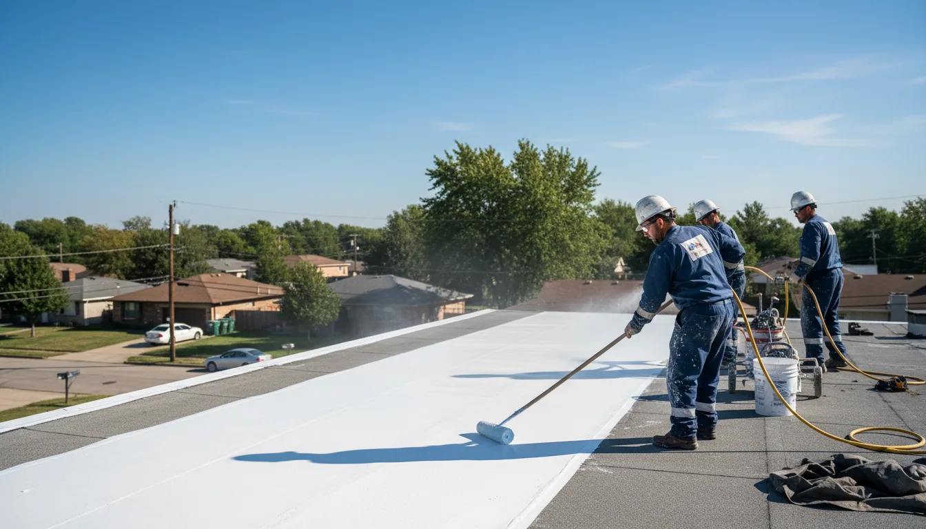 Commercial roof coating in Bedford, VA near me